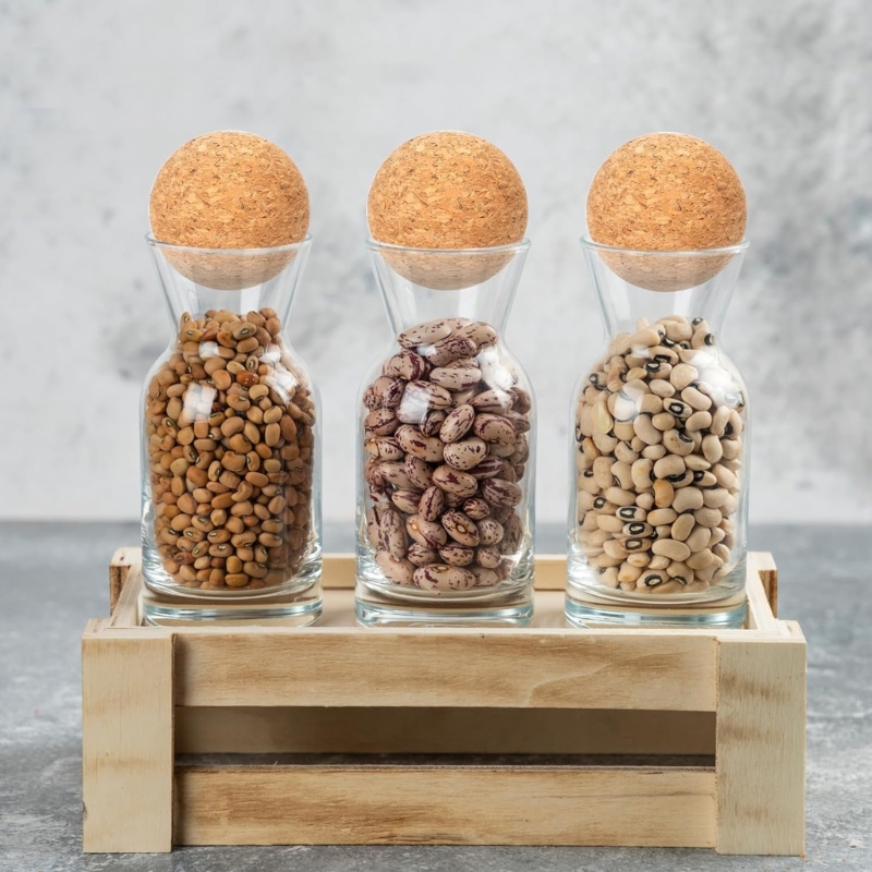 Bottle Stopper Set - 2 bouchons décoratifs en bois liège