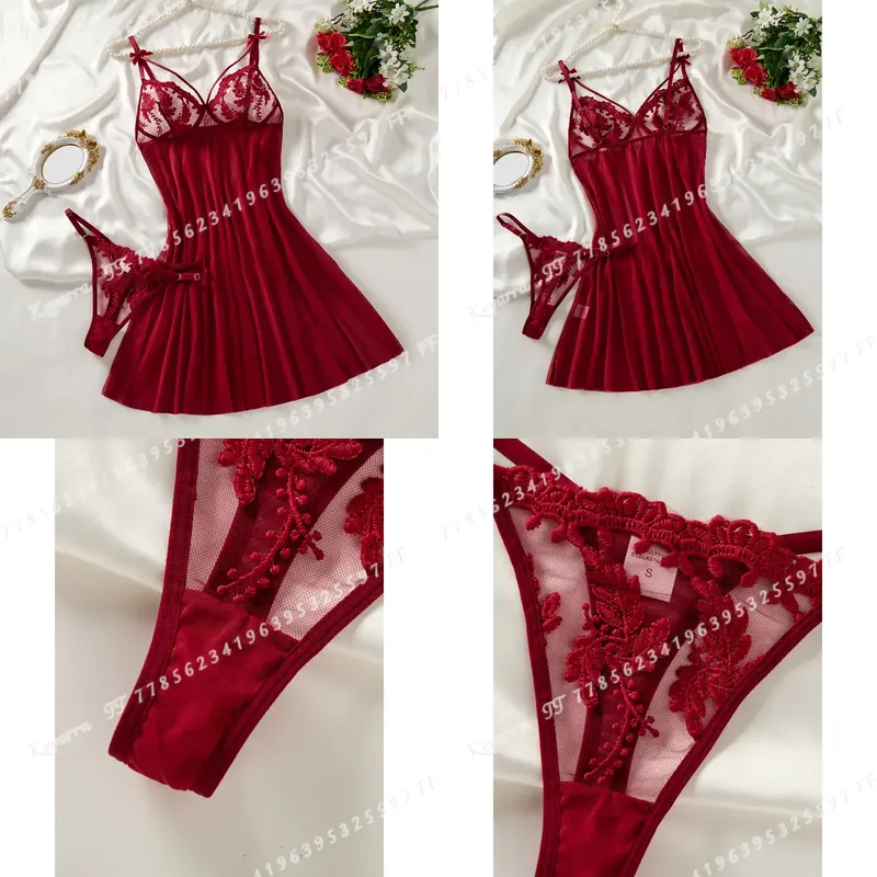 Wine & Beer Unlimited Spirits - Chemise de nuit semi-transparente pour femme,
