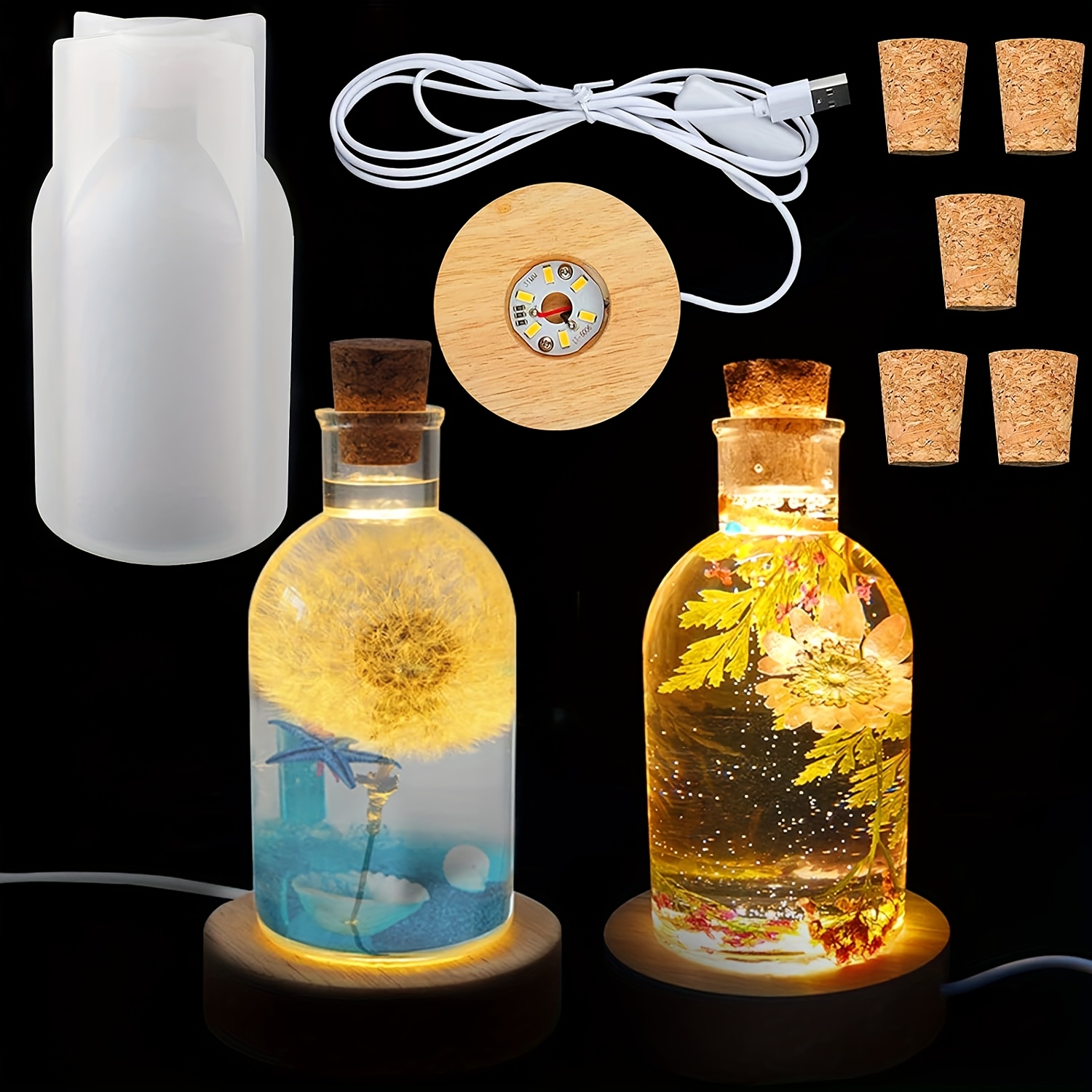 Bottle Stopper Set - Kit de moules en résine pour