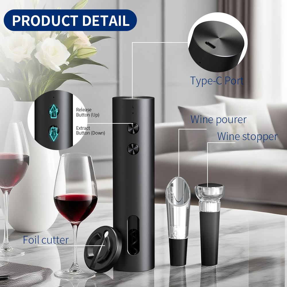 Ensemble ouvre-bouteille élect - Bottle Stopper Set avis et prix