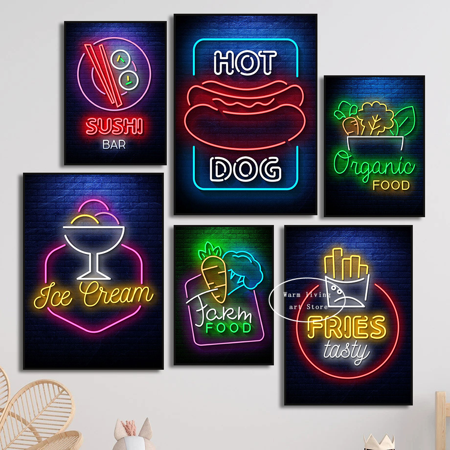 1 toile sans cadre avec motifs - Wine Beer Pizza avis et prix